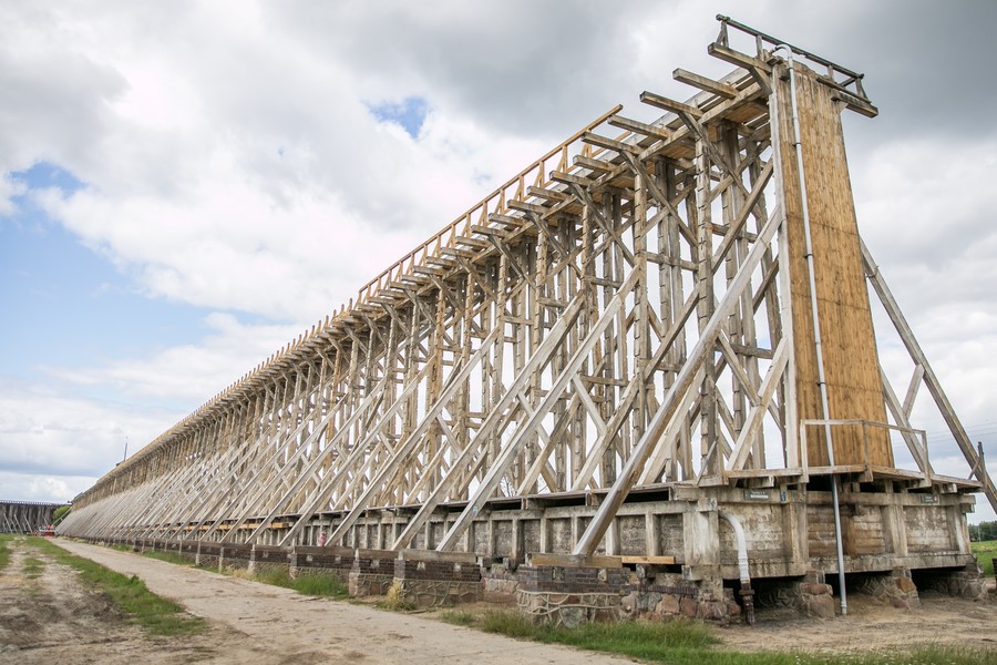 Remont tężni w Ciechocinku, fot. Andrzej Goiński/UMWKP