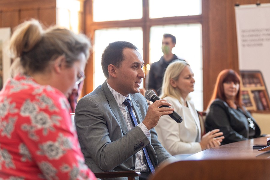 Spotkanie z kadrą Kujawsko-Pomorskiej Szkoły Internetowej, fot. Szymon Zdziebło/tarantoga.pl dla UMWKP