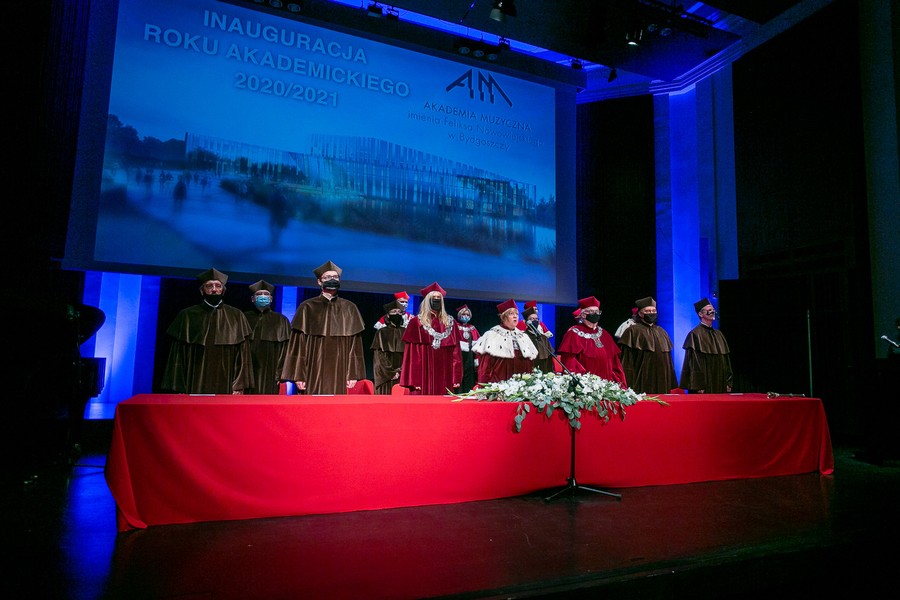 Inauguracja w Akademii Muzycznej im. Feliksa Nowowiejskiego w Bydgoszczy, fot. Filip Kowalkowski dla UMWKP