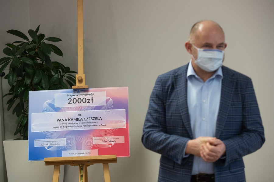 Wizyta Kamila Czeszela w Urzędzie Marszałkowskim, fot. Mikołaj Kuras dla UMWKP