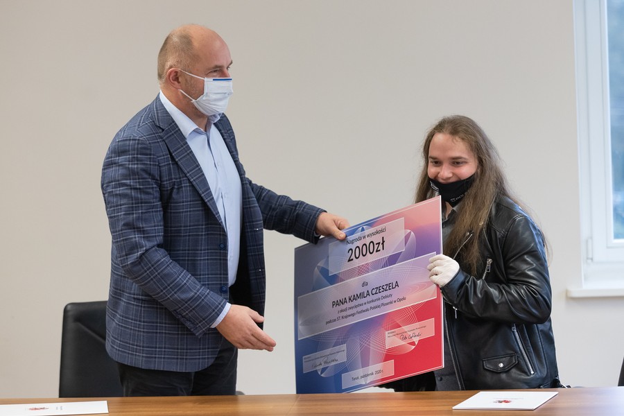 Wizyta Kamila Czeszela w Urzędzie Marszałkowskim, fot. Mikołaj Kuras dla UMWKP