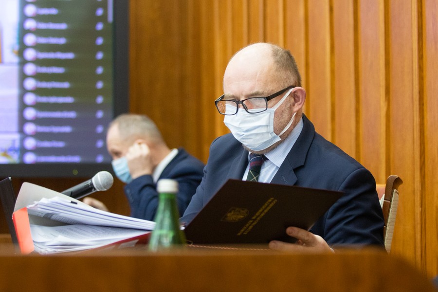 Sesja sejmiku województwa z 21 grudnia 2020 roku, fot. Mikołaj Kuras dla UMWKP