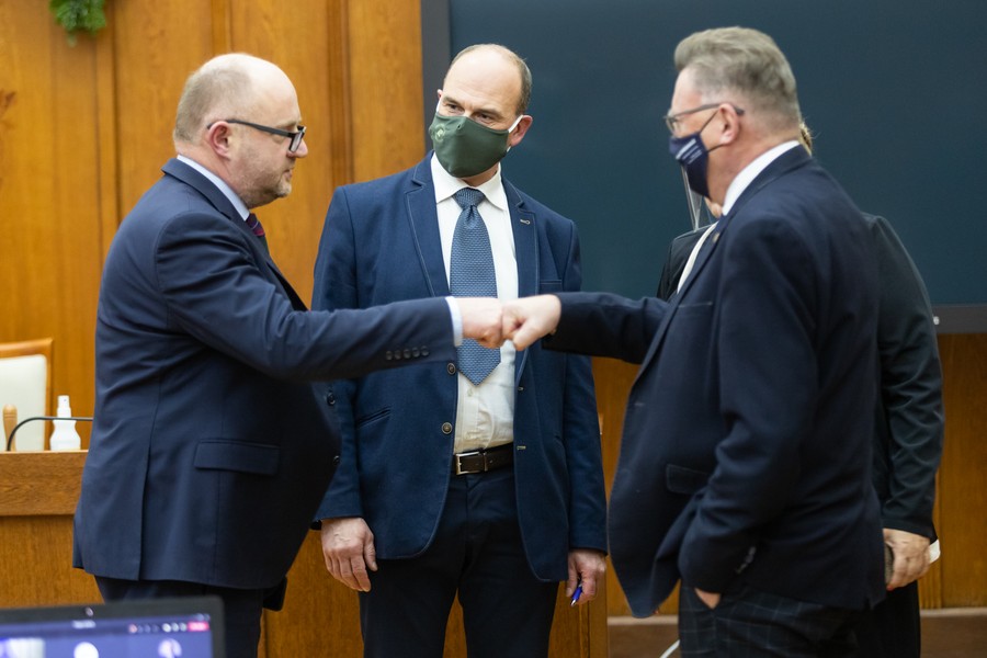 Sesja sejmiku województwa z 21 grudnia 2020 roku, fot. Mikołaj Kuras dla UMWKP