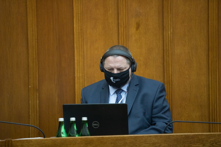 Sesja sejmiku województwa z 21 grudnia 2020 roku, fot. Mikołaj Kuras dla UMWKP