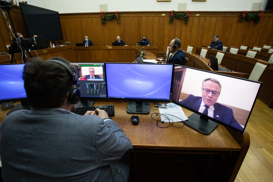 Sesja sejmiku województwa z 21 grudnia 2020 roku, fot. Mikołaj Kuras dla UMWKP