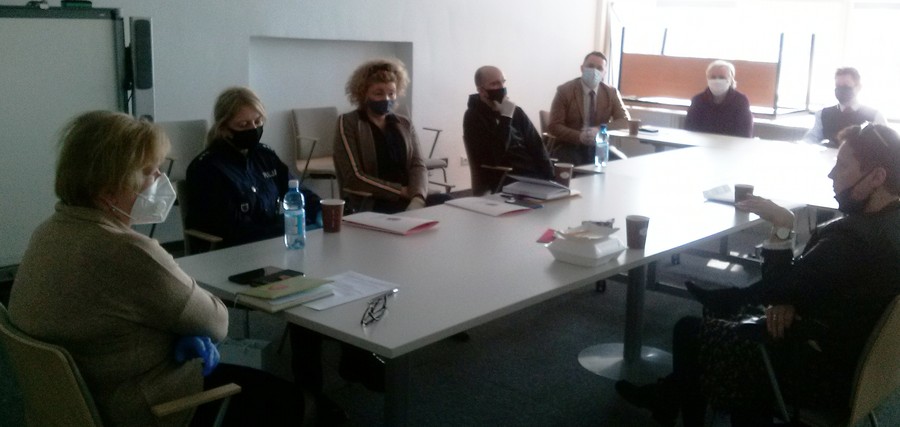 Spotkanie podsumowujące zespołu autorskiego do opracowania projektu pn. „Wojewódzki program przeciwdziałania przemocy w rodzinie dla województwa kujawsko-pomorskiego na lata 2021-2026”, Toruń, 22.02.2021 r. fot. Biuro Wsparcia Rodziny i Przeciwdziałania Przemocy