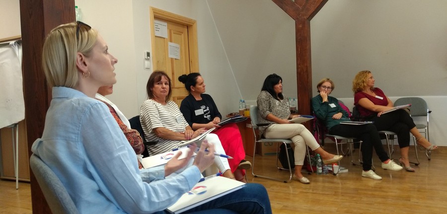 Warsztaty zapobiegające wypaleniu zawodowemu, Chełmno, 10.09.2021 r., fot. Biuro Wsparcia i Przeciwdziałania Przemocy