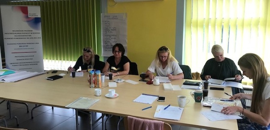 Warsztaty zapobiegające wypaleniu zawodowemu, Łysomice, 15.09.2021 r., fot. Biuro Wsparcia i Przeciwdziałania Przemocy