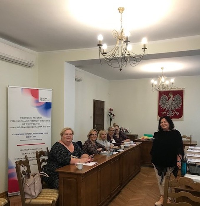 Warsztaty zapobiegające wypaleniu zawodowemu, Sicienko, 23.09.2021 r., fot. Biuro Wsparcia i Przeciwdziałania Przemocy