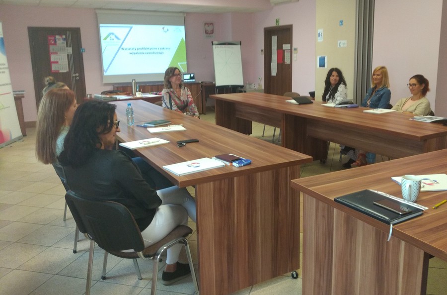 Warsztaty zapobiegające wypaleniu zawodowemu, Szubin, 13.09.2021 r., fot. Biuro Wsparcia i Przeciwdziałania Przemocy