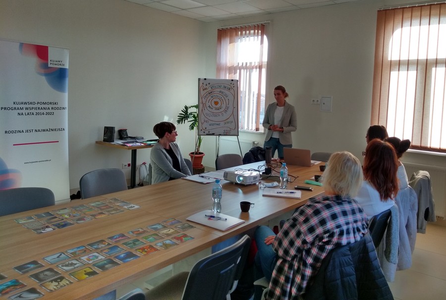 Warsztaty zapobiegające wypaleniu zawodowemu, Włocławek, 4.10.2021 r., fot. Biuro Wsparcia i Przeciwdziałania Przemocy