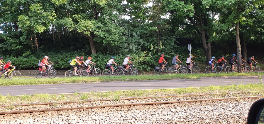 Jakubowa Sztafeta Rowerowa. Etap 1. Toruń. 2021.07.24 fot. Patrycja Majchrzak