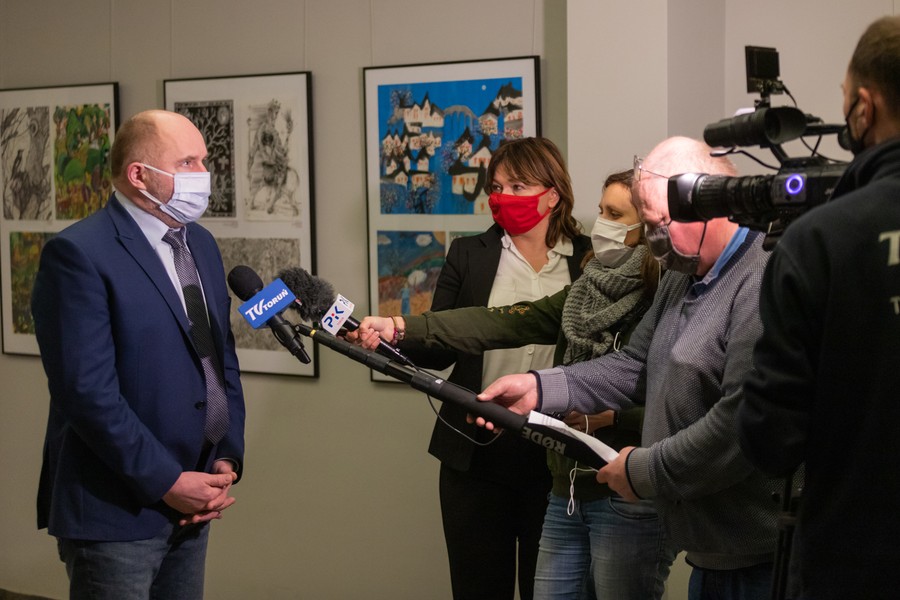 Sesja sejmiku województwa kujawsko-pomorskiego, 8 lutego 2021, fot. Mikołaj Kuras dla UMWKP