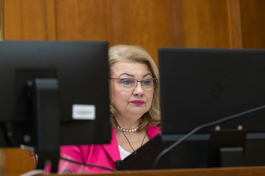 Sesja sejmiku województwa kujawsko-pomorskiego, 8 lutego 2021, fot. Mikołaj Kuras dla UMWKP