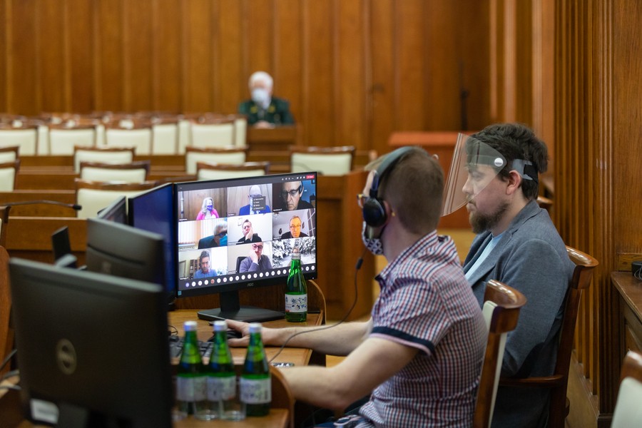 Sesja sejmiku województwa kujawsko-pomorskiego, 8 lutego 2021, fot. Mikołaj Kuras dla UMWKP