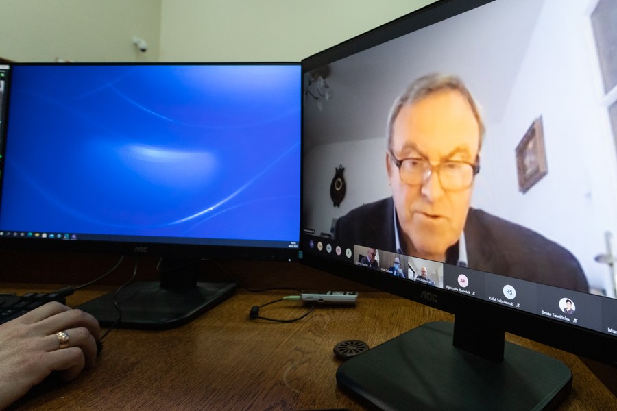 Sesja sejmiku województwa kujawsko-pomorskiego, 8 lutego 2021, fot. Mikołaj Kuras dla UMWKP