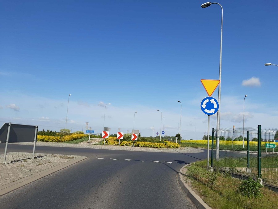 Rondo na obwodnicy Mroczy, fot. ZDW w Bydgoszczy