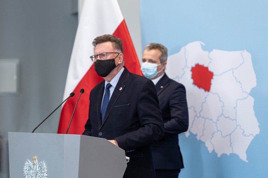 Konferencja prasowa poświęcona tegorocznym obchodom Narodowego Dnia Pamięci Żołnierzy Wyklętych, fot. Filip Kowalkowski dla UMWKP