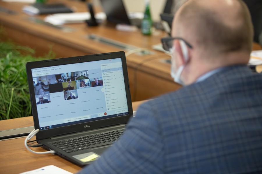 Posiedzenie Komitetu Monitorującego, 11 marca 2021 r. fot. Mikołaj Kuras dla UMWKP
