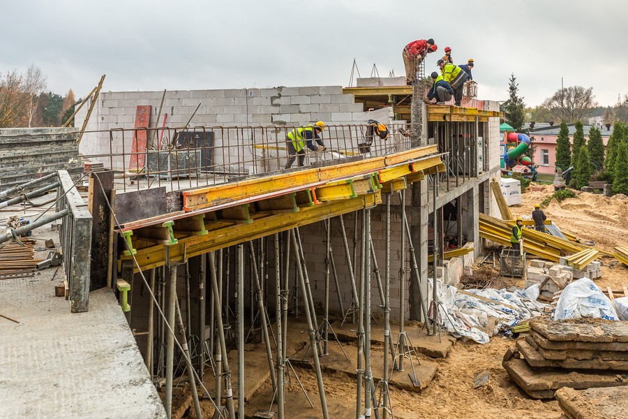 Budowa oddziału opieki długoterminowej Hospicjum Nadzieja, fot. Szymon Zdziebło/tarantoga.pl dla UMWKP