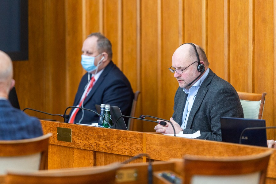 Sesja sejmiku województwa 26.04.21, fot. Szymon Zdziebło/tarantoga.pl dla UMWKP