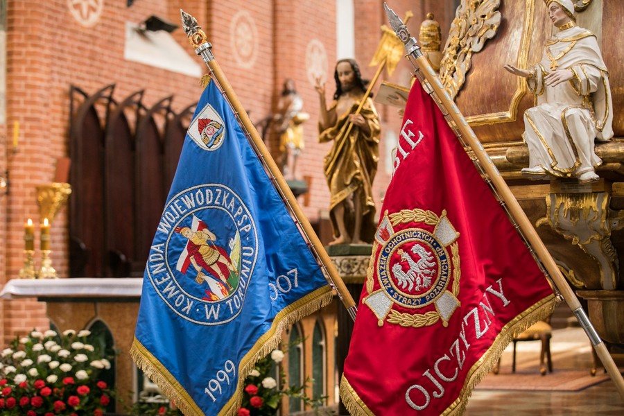 Msza w intencji strażaków w Toruniu, fot. Andrzej Goiński/UMWKP