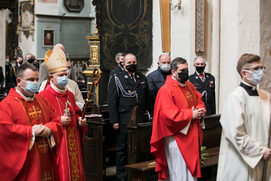 Msza w intencji strażaków w Toruniu, fot. Andrzej Goiński/UMWKP