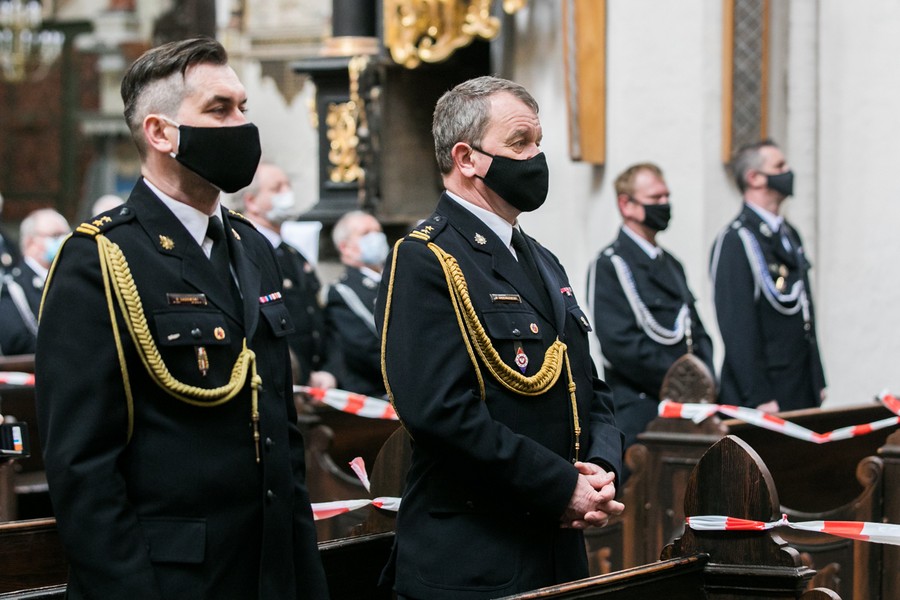 Msza w intencji strażaków w Toruniu, fot. Andrzej Goiński/UMWKP