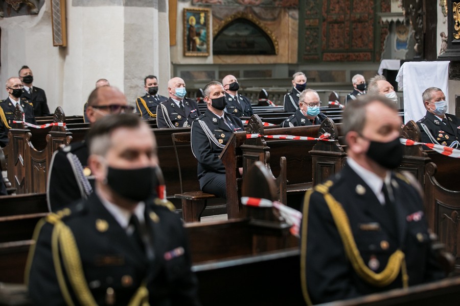Msza w intencji strażaków w Toruniu, fot. Andrzej Goiński/UMWKP