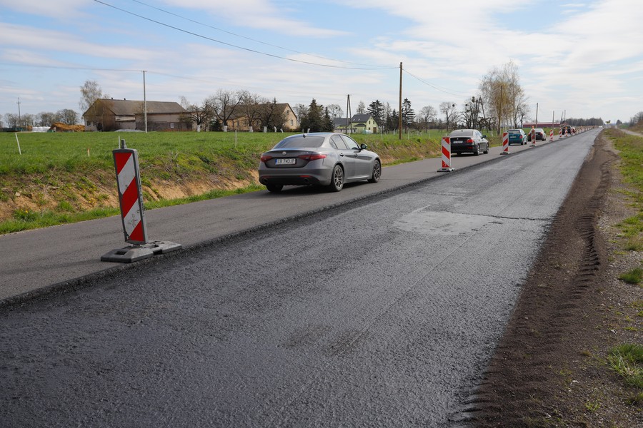 Remont DW 548 Stolno-Wąbrzeźno, fot. Mikołaj Kuras dla UMWKP