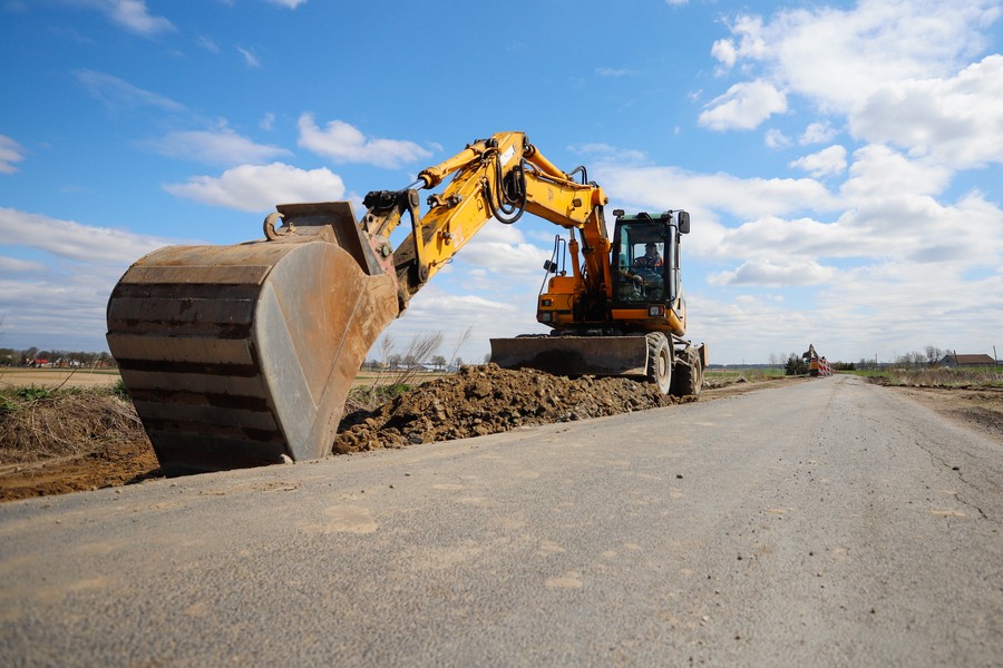 Remont DW 548 Stolno-Wąbrzeźno, fot. Mikołaj Kuras dla UMWKP