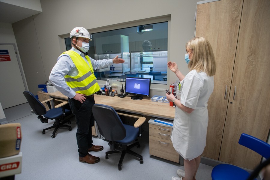 Wojewódzki Szpital Zespolony w Toruniu 14.05.21, fot. Mikołaj Kuras dla UMWKP