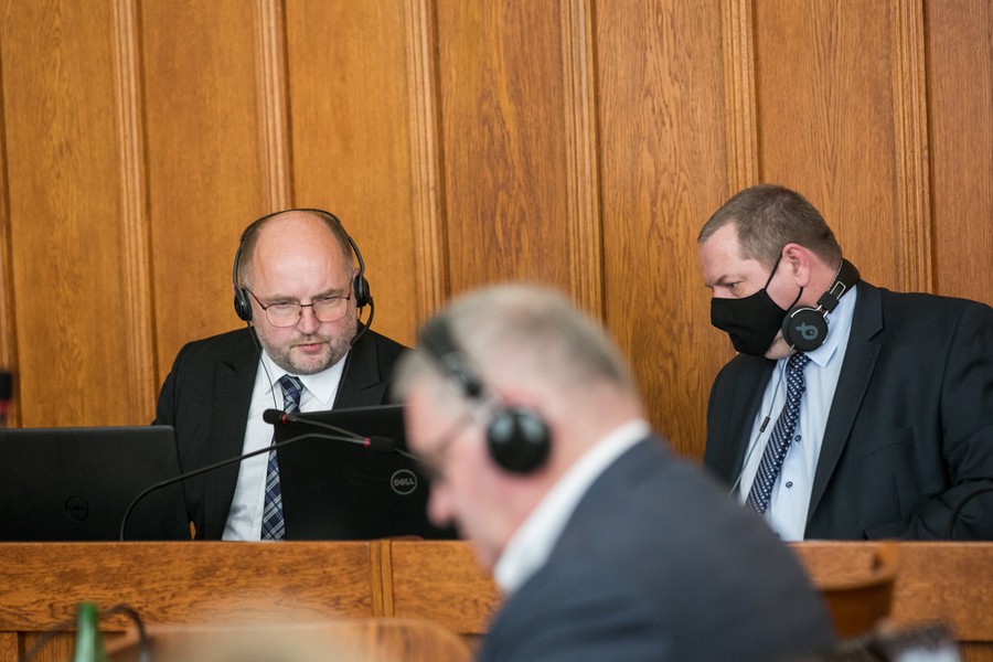 Sesja absolutoryjna sejmiku województwa, 24 maja 2021, fot. Andrzej Goiński/UMWKP