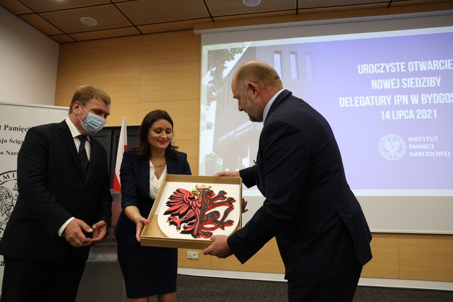 Otwarcie nowej siedziby IPN w Bydgoszczy, fot. Filip Kowalkowski dla UMWKP