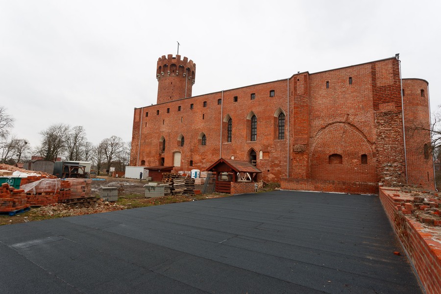 Remont zamku w Świeciu, fot. Filip Kowalkowski dla UMWKP