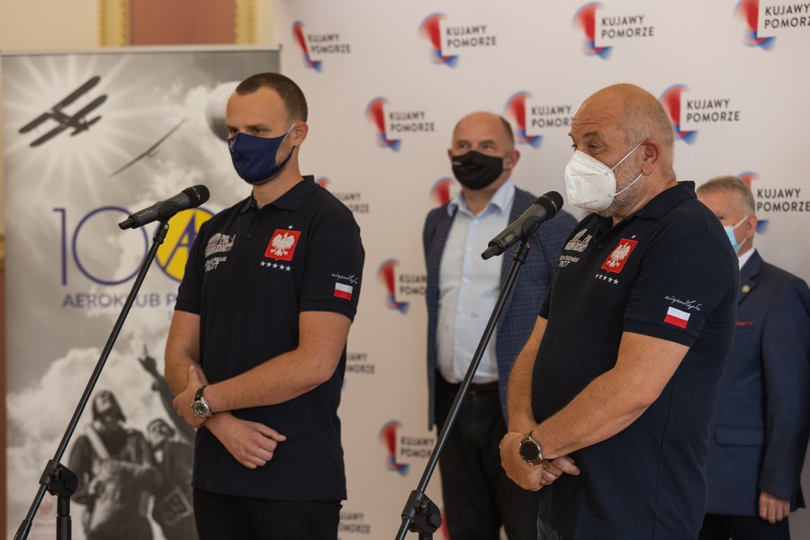 Konferencja prasowa przed zawodami o Puchar Gordona Bennetta, fot. Mikołaj Kuras dla UMWKP