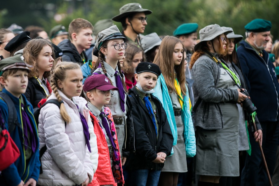 Odsłonięcie instalacji poświęconej bezimiennym ofiarom zbrodni pomorskiej w toruńskim Parku Pamięci, fot. Andrzej Goiński/UMWKP