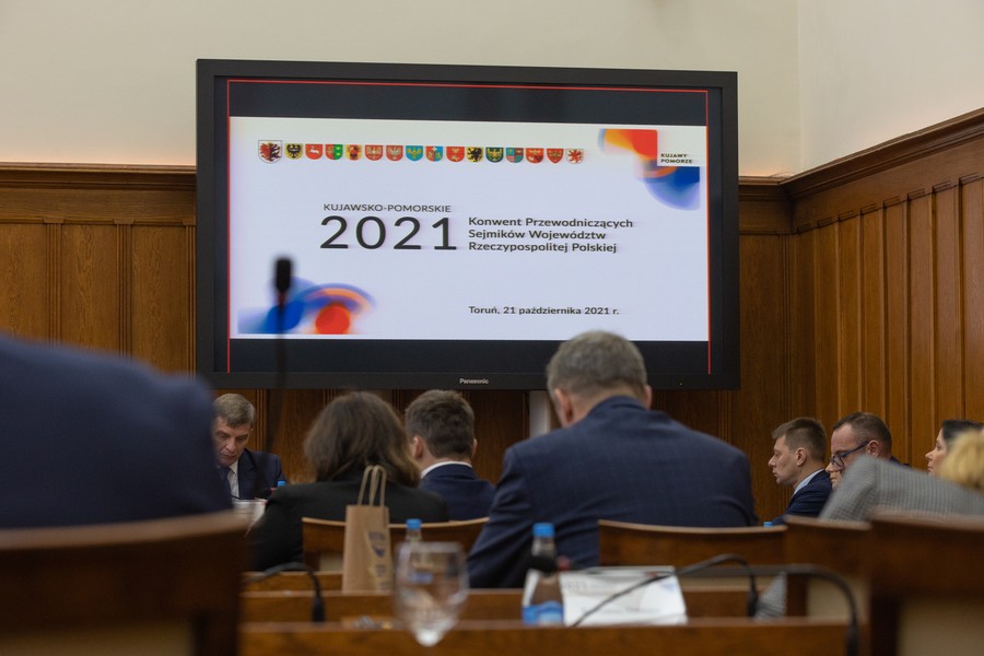 Konwent Przewodniczących Sejmików, Toruń 21 października 2021, fot. Mikołaj Kuras dla UMWKP