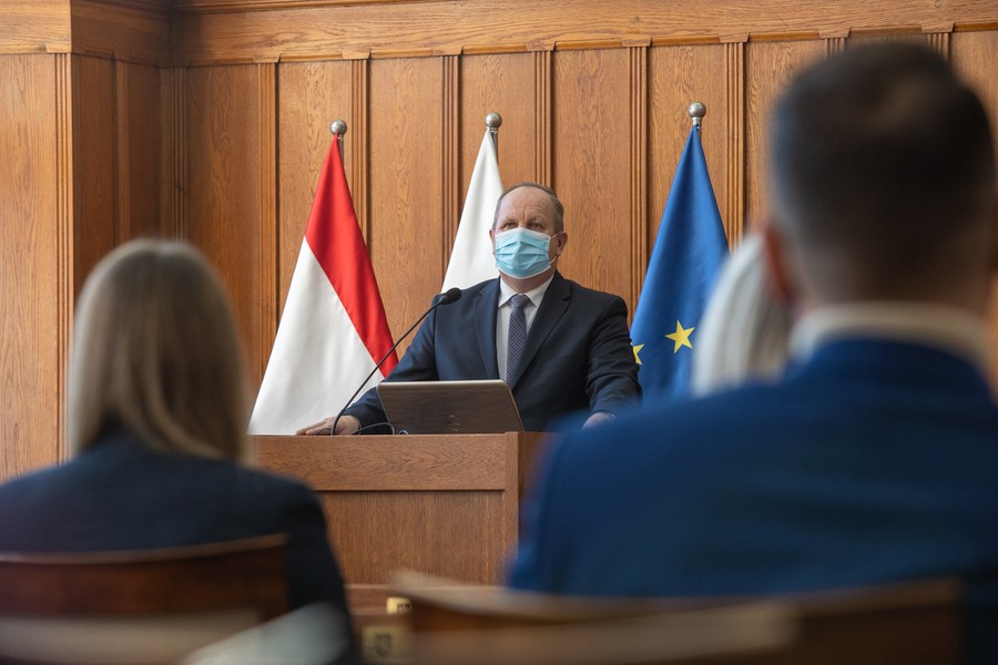 Ceremonia wręczenia wyróżnień, certyfikatów i tytułów w dziedzinie ekonomii społecznej, fot. Mikołaj Kuras dla UMWKP