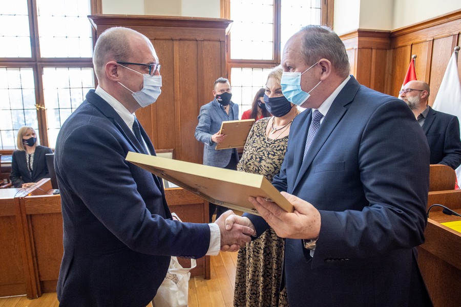 Ceremonia wręczenia wyróżnień, certyfikatów i tytułów w dziedzinie ekonomii społecznej, fot. Mikołaj Kuras dla UMWKP