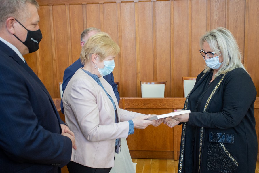 Ceremonia wręczenia wyróżnień, certyfikatów i tytułów w dziedzinie ekonomii społecznej, fot. Mikołaj Kuras dla UMWKP