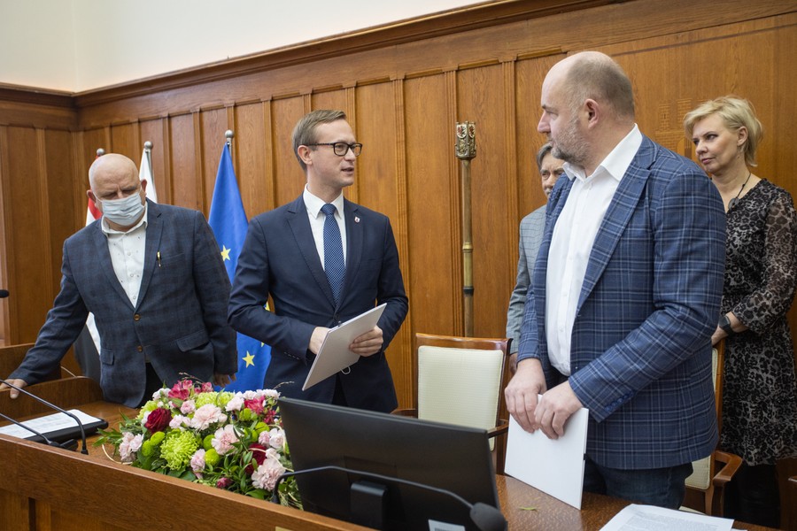 Podpisanie porozumień na obwodnice Lisewa i Brodnicy, fot. Mikołaj Kuras dla UMWKP