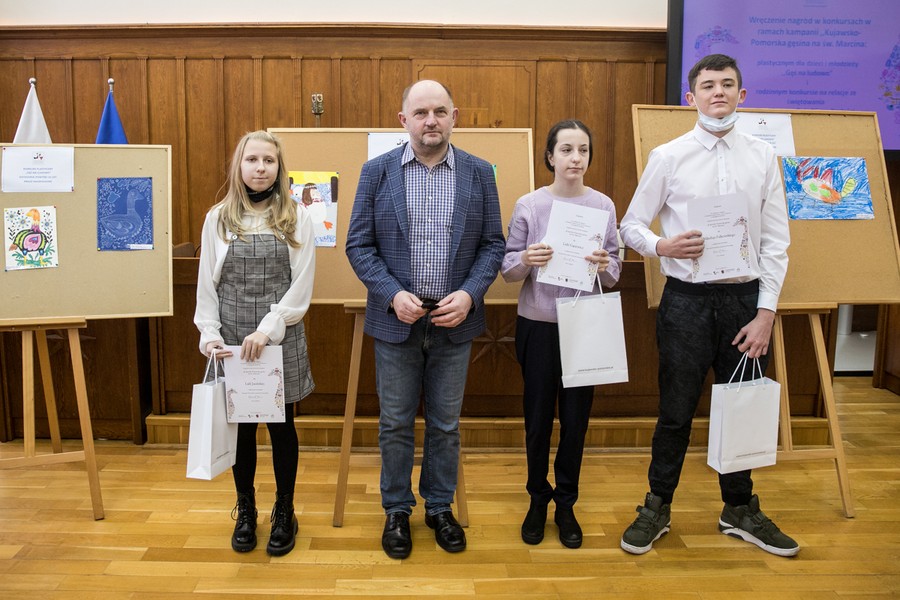 Wręczenie nagród w konkursach gęsinowych, fot. Andrzej Goiński/UMWKP