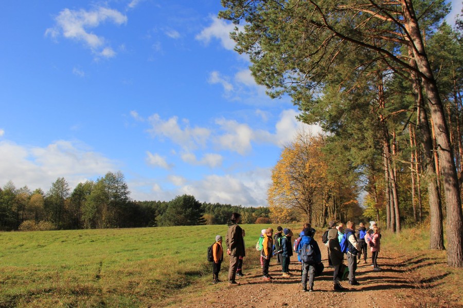 Zajęcia na ścieżce dydaktycznej (fot. GLPK)