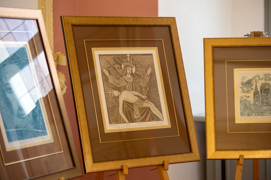 Wystawa prac Krystyny Szalewskiej-Gałdyńskiej w Pałacu Dąmbskich, fot. Mikołaj Kuras dla UMWKP