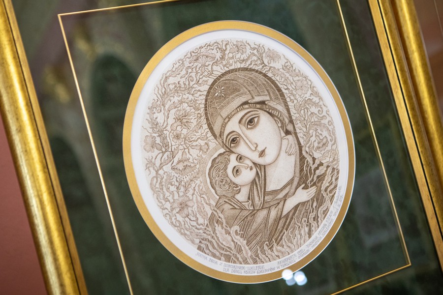 Wystawa prac Krystyny Szalewskiej-Gałdyńskiej w Pałacu Dąmbskich, fot. Mikołaj Kuras dla UMWKP