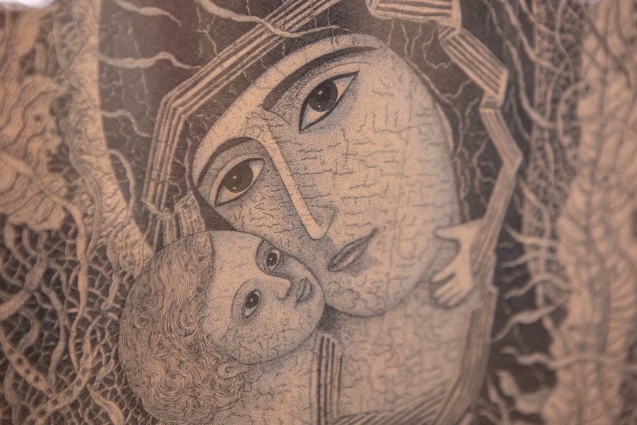 Wystawa prac Krystyny Szalewskiej-Gałdyńskiej w Pałacu Dąmbskich, fot. Mikołaj Kuras dla UMWKP