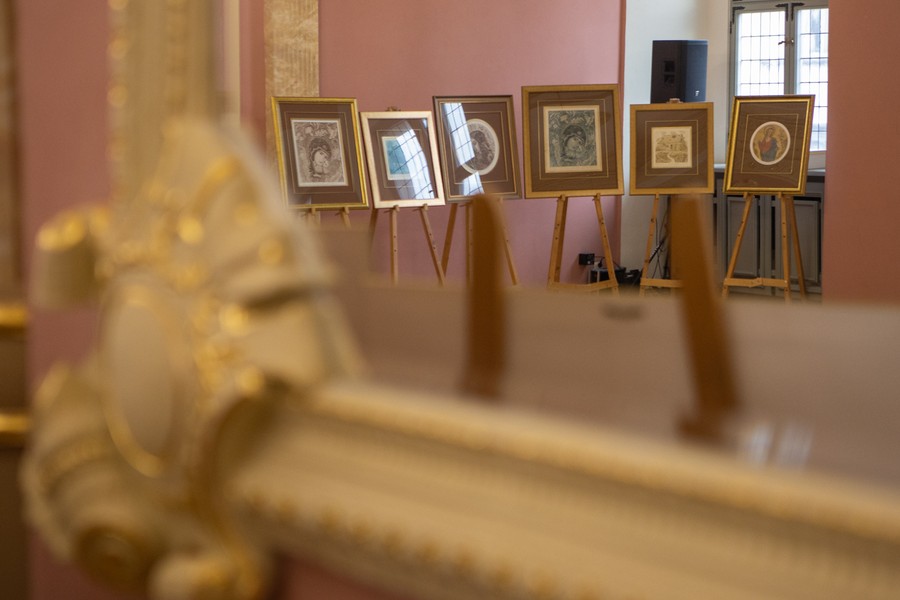 Wystawa prac Krystyny Szalewskiej-Gałdyńskiej w Pałacu Dąmbskich, fot. Mikołaj Kuras dla UMWKP