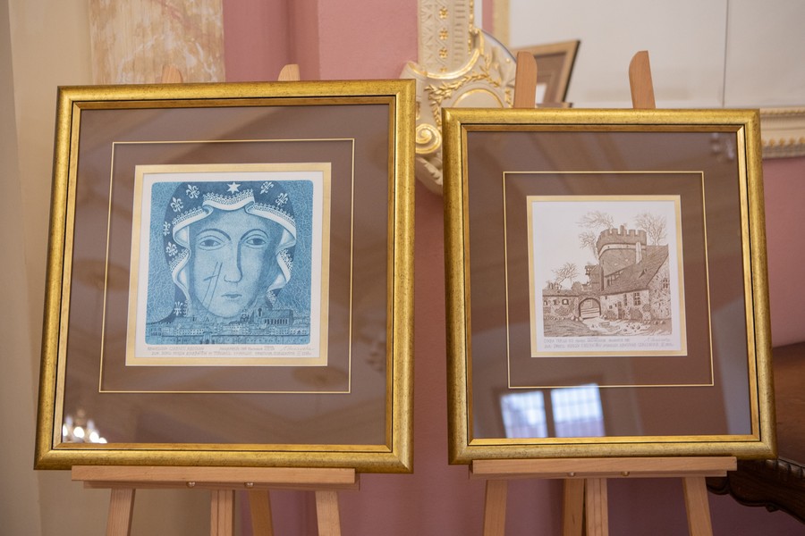 Wystawa prac Krystyny Szalewskiej-Gałdyńskiej w Pałacu Dąmbskich, fot. Mikołaj Kuras dla UMWKP