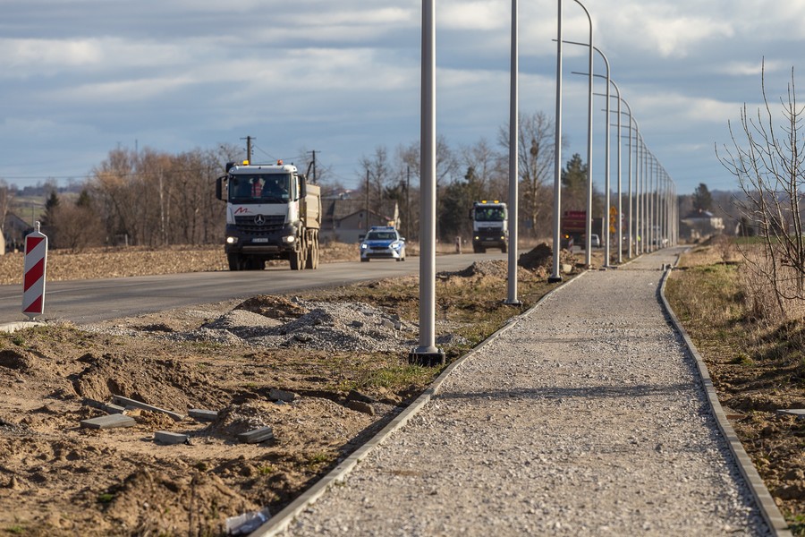 Przebudowa drogi wojewódzkiej nr 548 Stolno-Wąbrzeźno, fot. Szymon Zdziebło/tarantoga.pl dla UMWKP